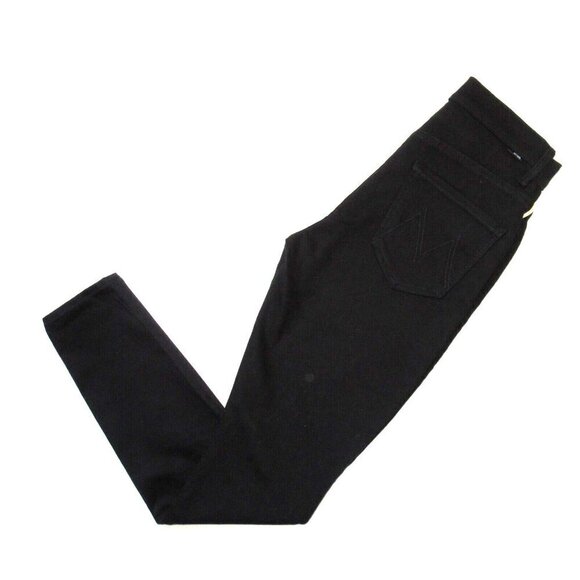 NWT Mother Stash Swooner in Lasting Impression Black Stretch Skinny Jeans 27 - Picture 9 of 9